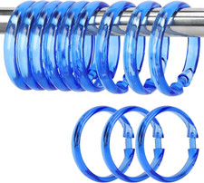 Premium Plastic Shower Curtain Rings Shower Curtain Hooks Gliding on Standard Sh