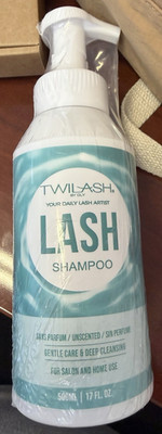 TWILASH Foam Lash Shampoo Unscented w/ Vitamin E 17 fl oz Extensions/Natural