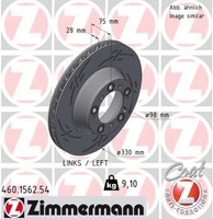 1X Zimmermann Bremsscheibe Black Z 460.1562.54 FüR Porsche 911 997 996 991 Targa