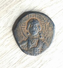 Byzantine 'Jesus Christ' Anonymous Follis 1025-1028 9.17gm, 26mm GREAT IMAGE!