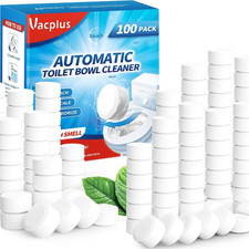 Toilet Bowl Cleaner Tablets 100 PACK, Automatic Toilet Bowl Cleaners with Bleach