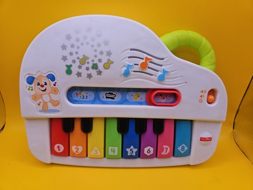 Fisher Price Laugh And Learn Silly Sounds Light Up Piano Toy Keyboard WORKS