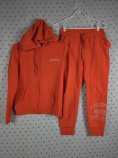 Victorias Secret LOVE PINK ATHLETICS Hoodie  Jogger SET 2Pc Outfit XS SMALL