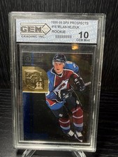 1998-99 SPx Top Prospects 16 Milan Hejduk Colorado Avalanche RC Gem Mint 10