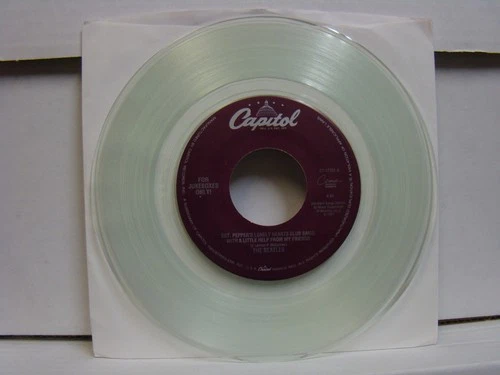 The Beatles - Sgt. Pepper's..., 1994 clear vinyl 7" single, Rock, Pop, Psych.