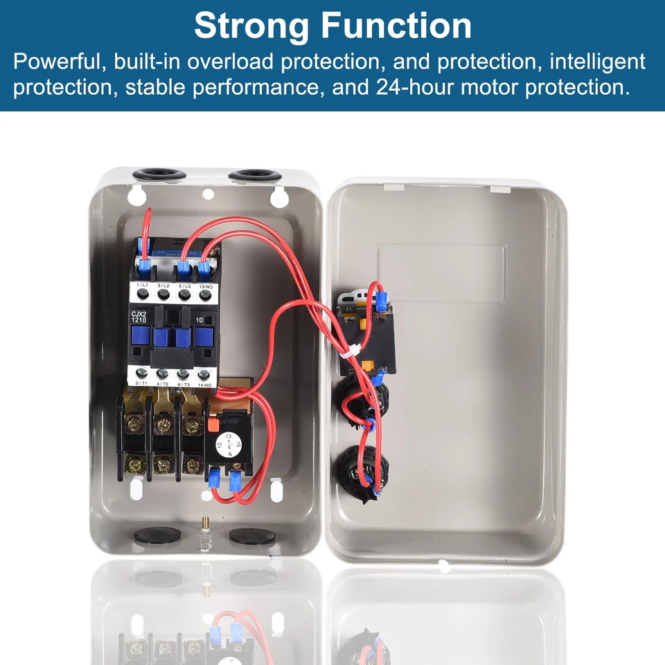 Meccanixity motor elétrico magnético motor de partida 380V 5.5Kw 7.5HP interruptor trifásico para - Imagem 4 de 4