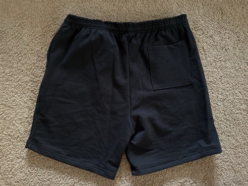 Talla XXL - Los Angeles Apparel Heavyweight 7” Pantalones Cortos de Sudadera Negros Hechos en EE. UU. Nuevos - Imagen 2 de 5