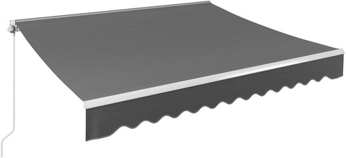 Gelenkarmmarkise Markise 300x250cm Aluminium Sonnenschutz mit Handkurbel Balkon - Bild 6 von 9