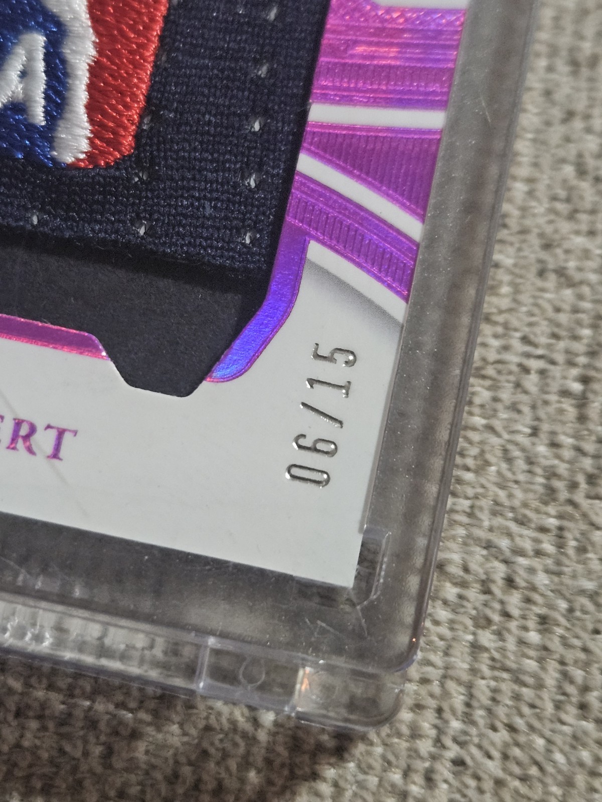 2024-25 Flawless Vault Rudy Gobert Vault Memorabilia Game Used Logoman /15 Jazz view 2