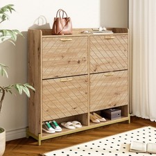 Modernes Schuhschrank Holzoptik Schuhe Schuhregal Schuhkommode Flurschrank