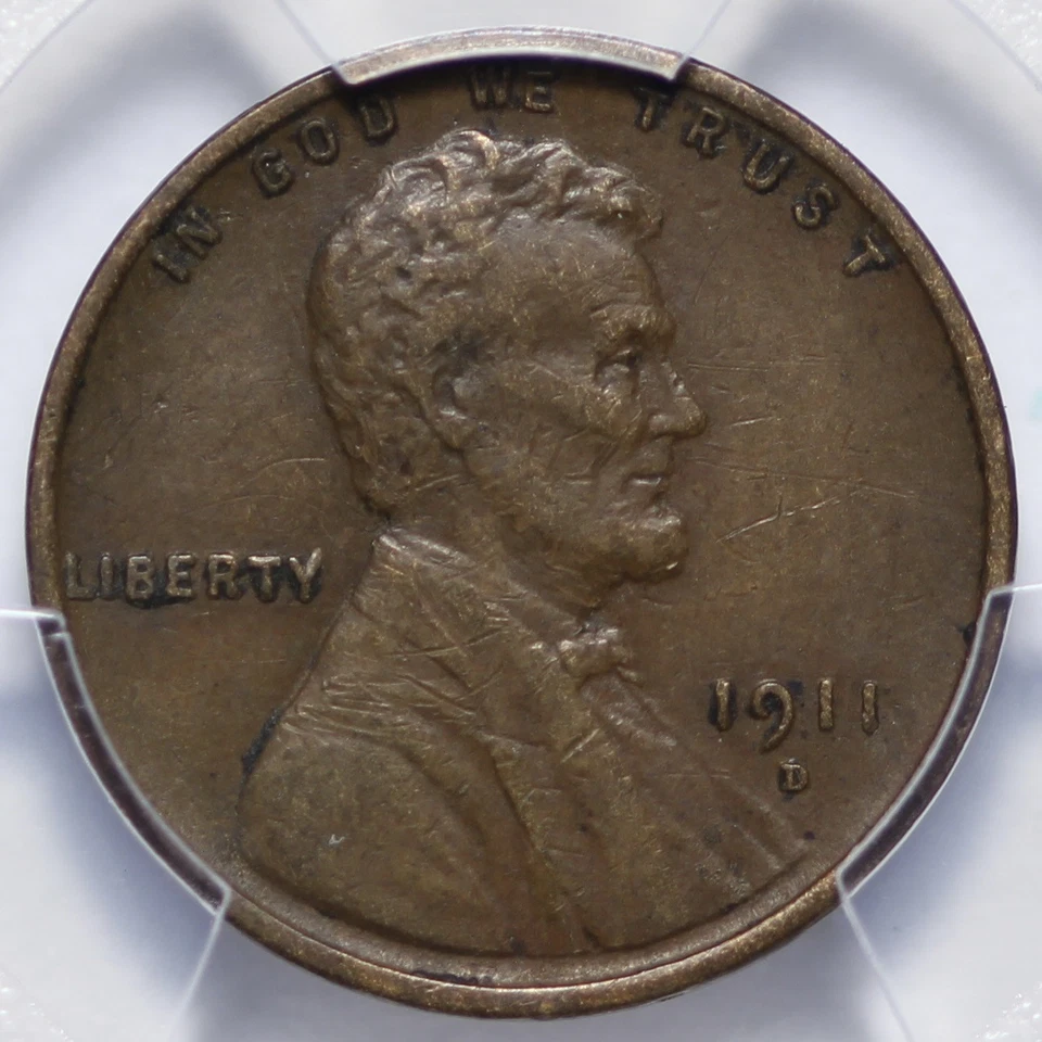 1911-D Lincoln Wheat Cent Penny PCGS VF30 ZYEM - Image 2 of 3