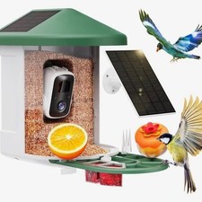 Smart Bird Feeder with 2K Camera AI Bird Identifier and Solar Panel