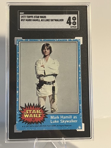 1977 Topps Star Wars #57 Mark Hamill as Luke Skywalker — SGC 4