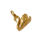 9ct Gold Swan Charm / Swans / Charms / Bird / Cygnet