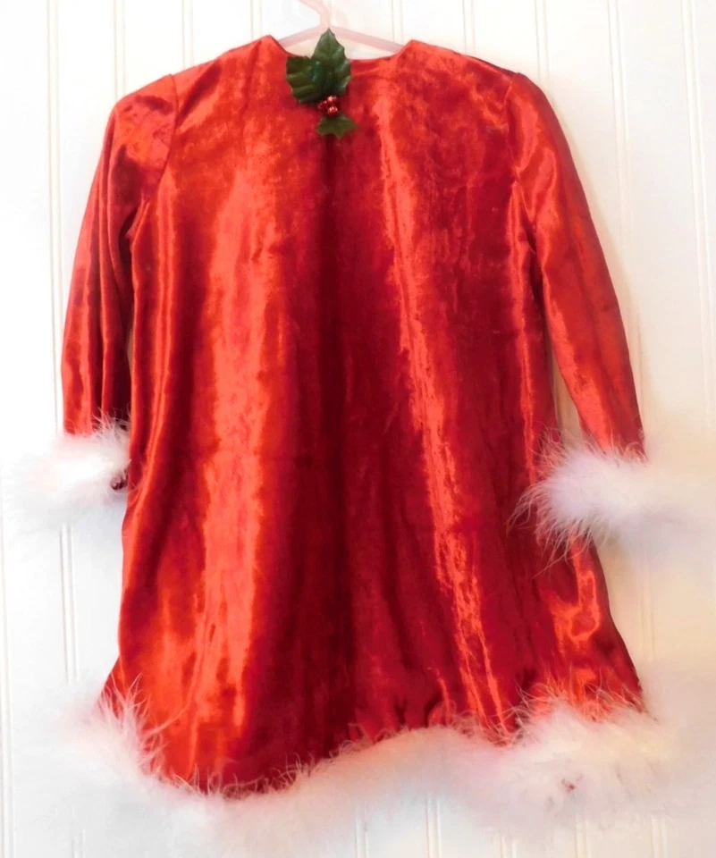 American Girl Bitty Baby Santa's Helper Holiday 2000 Girl Size S Small Dress - Image 2 of 4