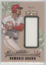 2014 Triple Threads Unity Single Jumbo Relics Emerald 4/18 Domonic Brown 0h4