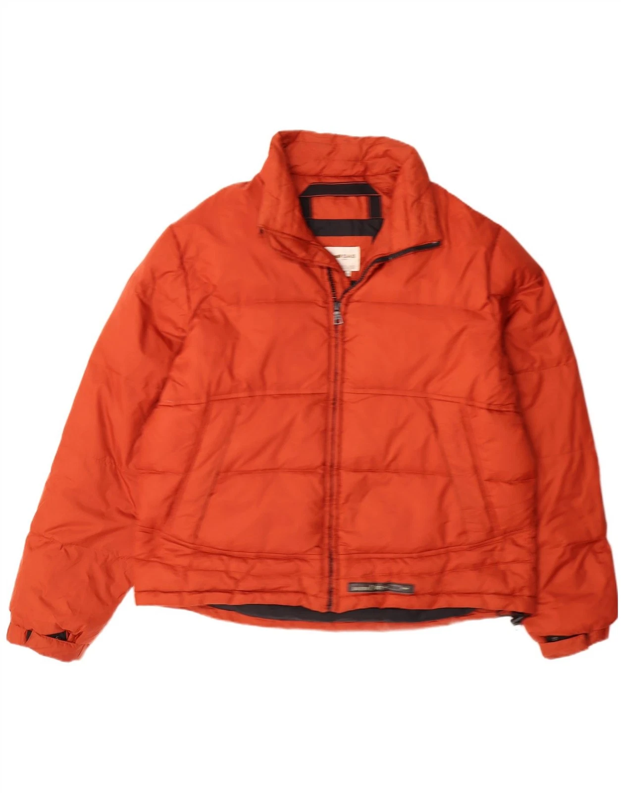 GAS Mens Basic Hooded Padded Jacket UK 2XL Orange Polyamide DN20