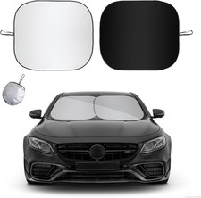 2 PCS Car Windshield Sun Shade, 29 24 Inches Thickened Sunscreen Auto Windshield
