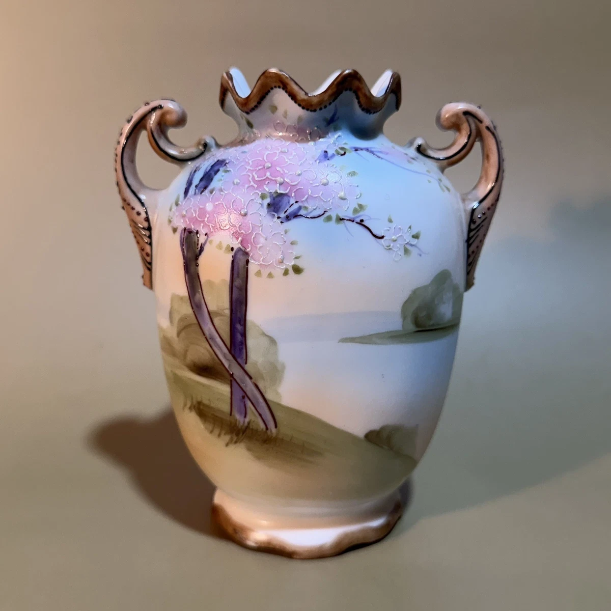 陶瓷日本古董花瓶| eBay