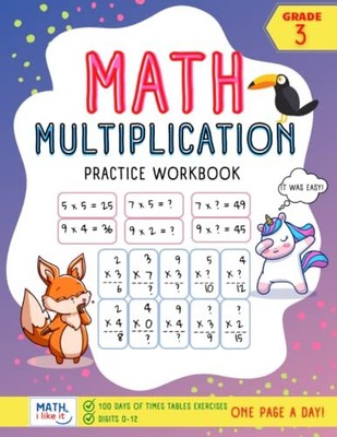 Math Multiplication Practice Workbook 100 days of times tables - it!