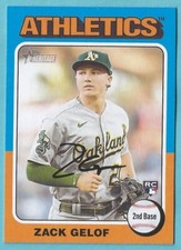 2024 Topps Heritage Baseball Zack Gelof Rookie Oakland A's #346