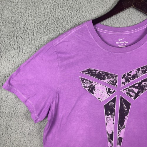 Nike Black Mamba Kobe Bryant Men’s XXL Purple T-Shirt #24 Double Sided Graphic - Picture 9 of 12