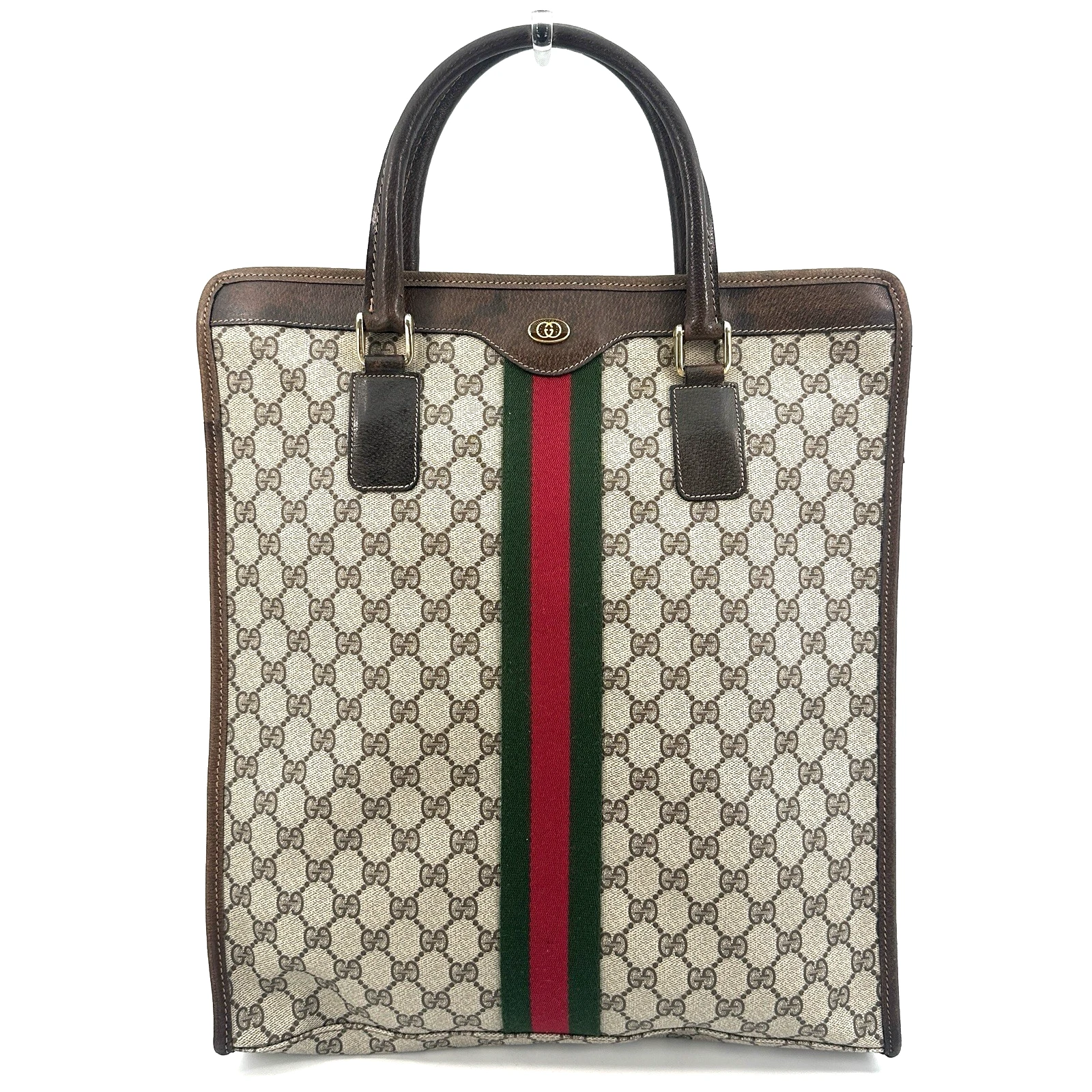 Sac à main vintage GUCCI fourre tout Sherry Line business PVC authentique