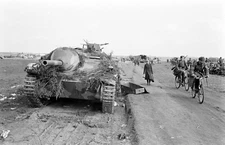 WW2 WWII Photo World War Two Abandoned Jagdpanzer 38 (Hetzer) Germany   2771