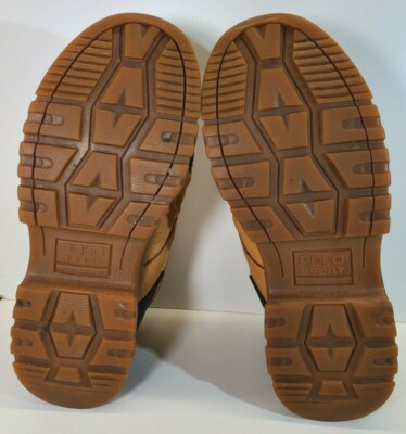 Polo Sport Ralph Lauren Women's 5.5 B Brown Leather Upper Zip Duck