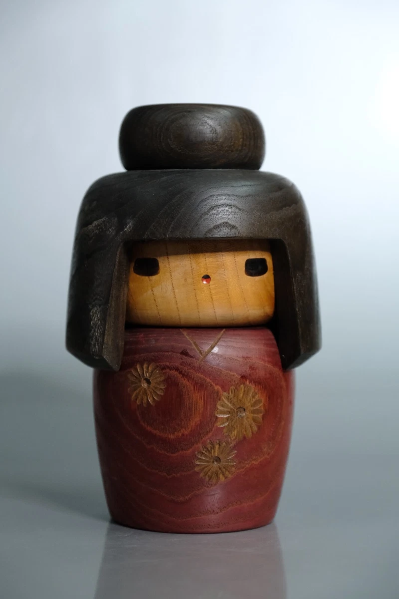 红色古董日本娃娃| eBay