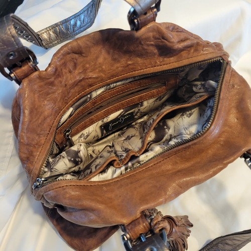Junior Drake Brown Leather Handbag - Picture 5 of 11