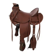Showman Signature Series Wade Roper Horse Saddle - 15, 16, 17 Inch