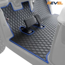 Xtreme Mats EZGO Golf Cart Blue & Black Floor Mat fits 2008-2022 RXV & 2Five