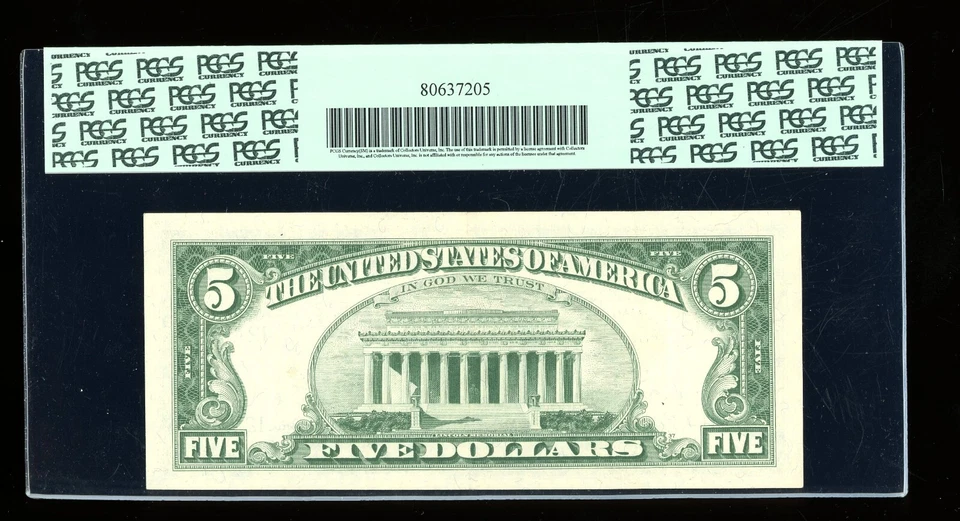 DBR 1963-A $5 FRN San Francisco Fr. 1968-L PCGS XF-40 PPQ Serial L54518981A - Image 2 of 2