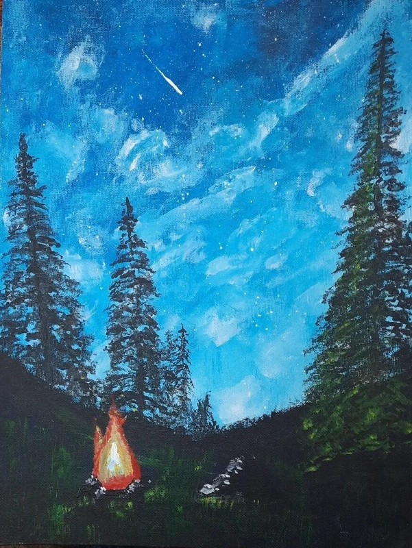11 x 14 Original Acrylic On Canvas Panel "Seclusion"