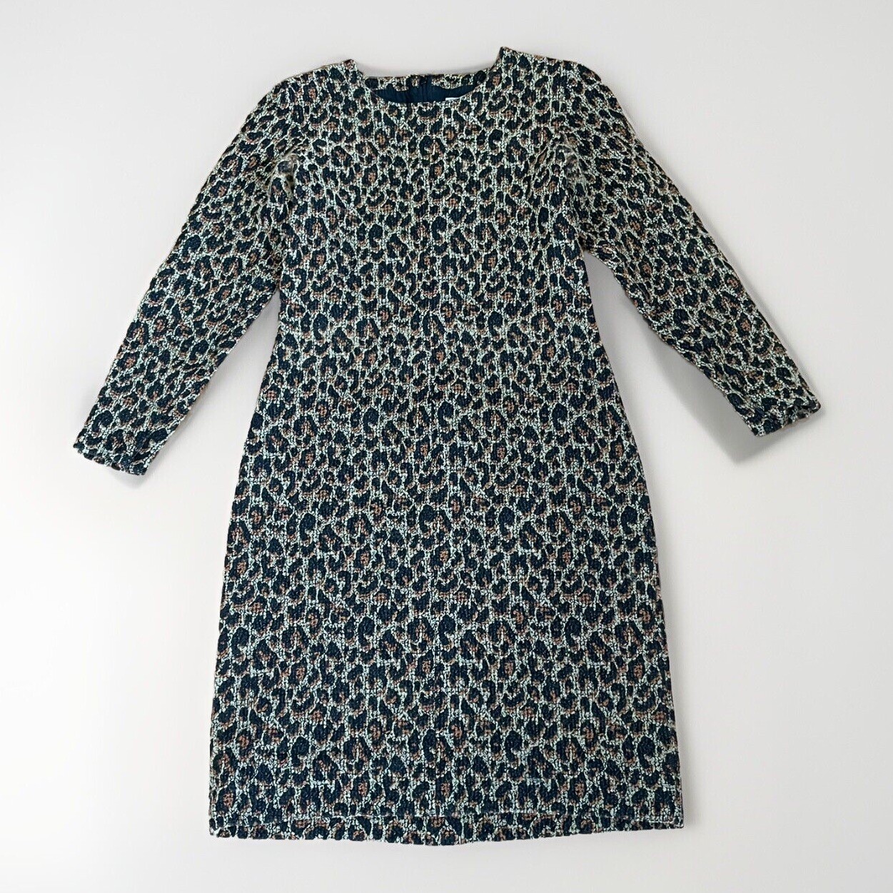 Abito YSL vintage Rive Gauche stampa leopardata Yves Saint Laurent RARO taglia 40 UK12