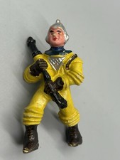 Vintage Ajax Archer Spaceman Figure Yellow Suit / Silver Helmet with Ray Gun