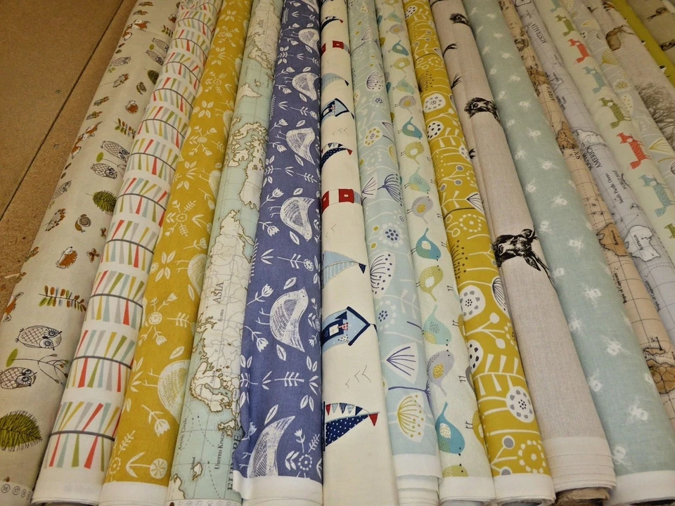 FRYETTS Cotton Print Fabric Curtains Cushions Upholstery Crafts 74 DESIGNS - Image 4 of 4