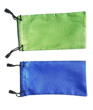 Qty 20 STRONG sunglasses case sunglass pouch small gift bag Blue & Green 10 each