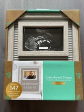 Pearhead Baby Photo Picture Letterboard Frame New In Box Wood Frame Brand New