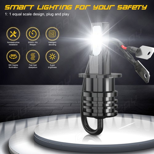 H3 Bombilla LED 6000K Blanco para for Toyota Corolla 2001-2004 Luz antiniebla 2x - Picture 11 of 12