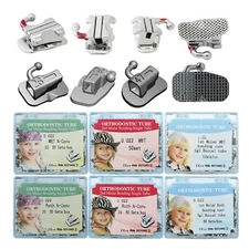 Orthodontic Buccal Tubes Molar Bracket MBT Roth 022 1st 2nd tubos de ortodonc