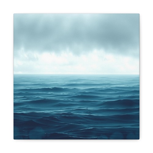 Ocean Wave Canvas Gallery Wrap, Coastal Decor, Nautical Wall Art, Beach House - Picture 15 of 42