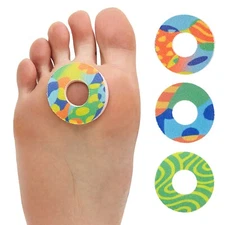 ZenToes Round Callus Cushions Foam Foot Pads Self-Stick Water-Resistant Adhesive