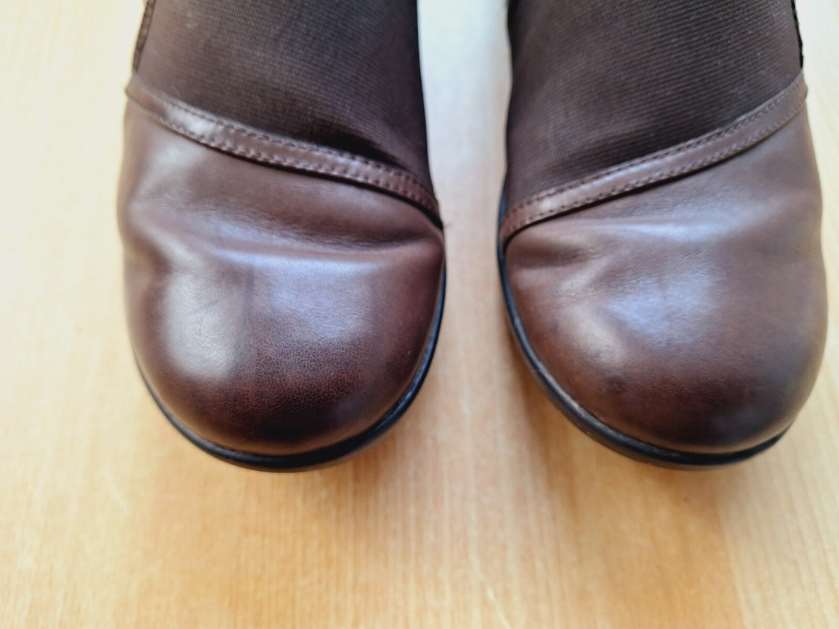 Clarks Medora Gale Women's Brown Leather Comfort Shoes Size