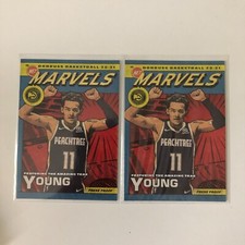 (2) 2020-21 Donruss Net Marvels Trae Young #1 Press Proof Gold SSP - lot of 2