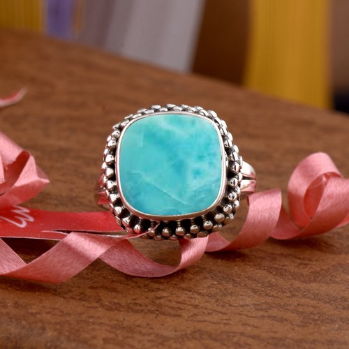 Bague Argent Sterling 925 Avec Labradorite - Marquise, Fait Main, Vintage, Cadeau Mariage/amour