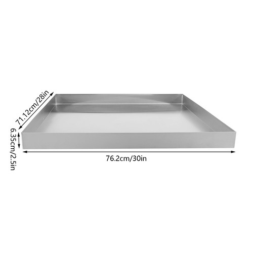 Heavy Duty Washer Machine Drain Pan, Drip Tray Catch 71.12*76.2*6.35cm - 第 2/12 張圖片