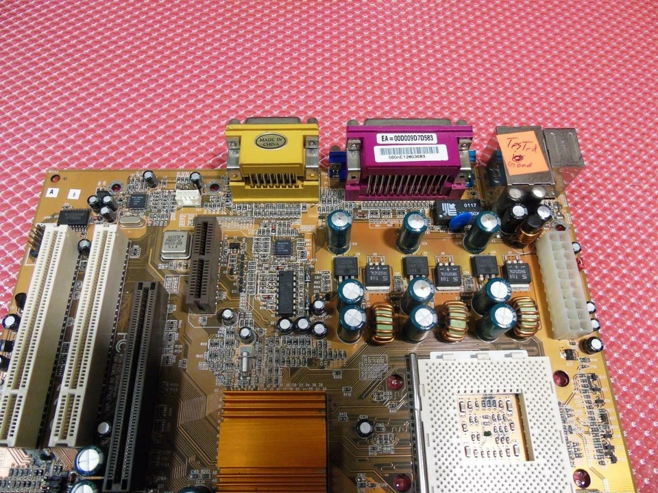 Материнская плата для настольного компьютера ПК Chips/ECS Socket 462 - 2 PCI, AGP, LF-H50X, IT8705F - Изображение 4 из 4