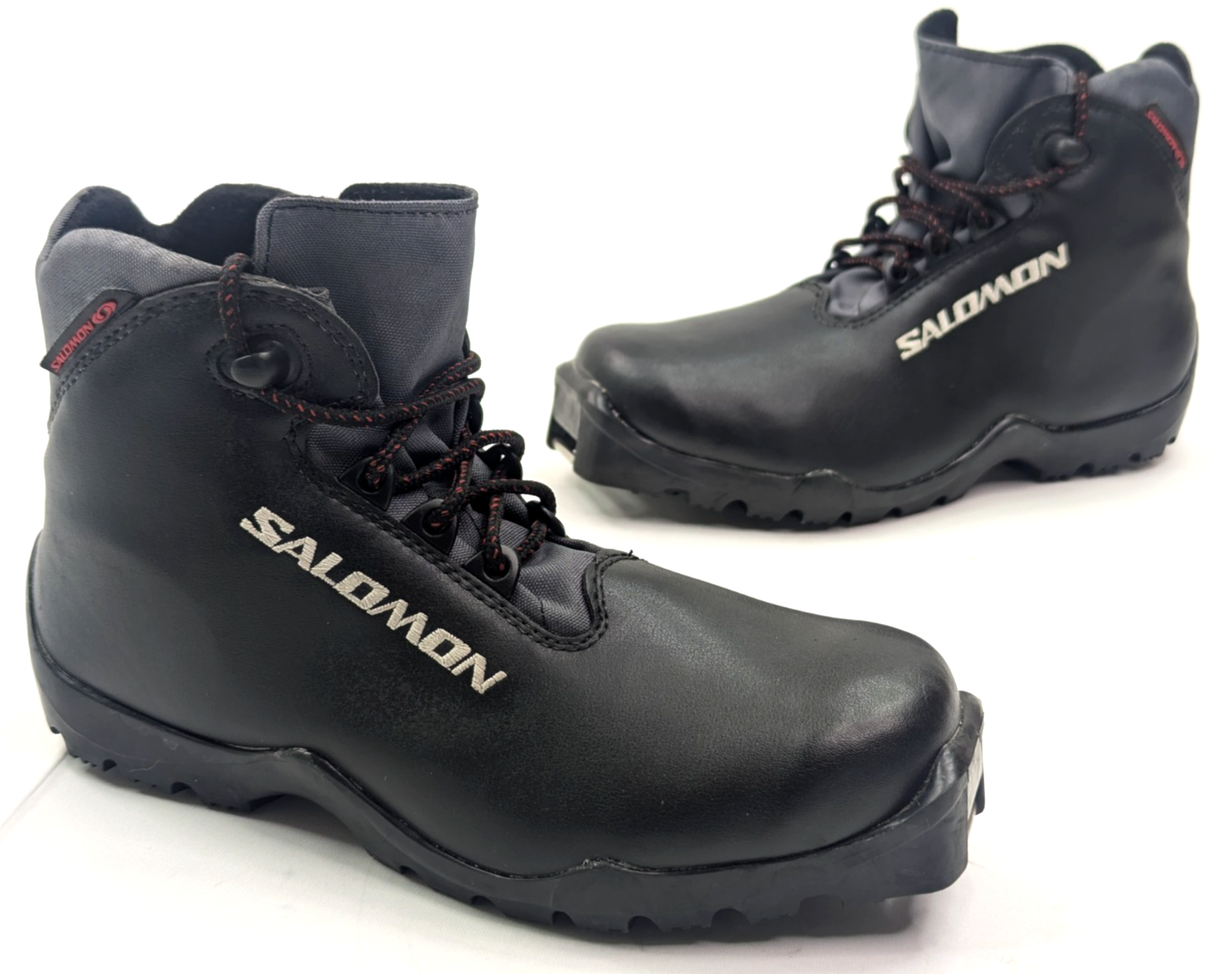 Scarponi da sci di fondo nordico SALOMON taglia 7 stabilità profilo SNS in pelle